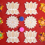6-Piece Rangoli Stencil Set | India’s Largest Pooja Accessories Brand – www.satvikstore.in