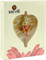 Elegant Classic Finish Ganesha On Leaf Wall Hanging