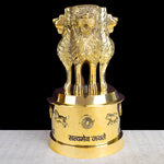 6 Inch Brass Ashoka Pillar Showpiece - Decorative Symbol of India – Ideal for Home & Office Décor, Cultural Gifting, and Traditional Displays | India’s Largest Brass Idols Brand – www.satvikstore.in
