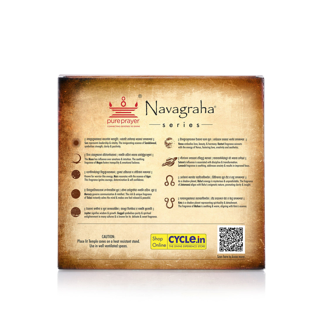 Navagraha Series Temple Cones – Pack of 9 Fragrances