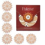 6-Inch Reusable Rangoli Stencils Set for Festive Decor Set of 6