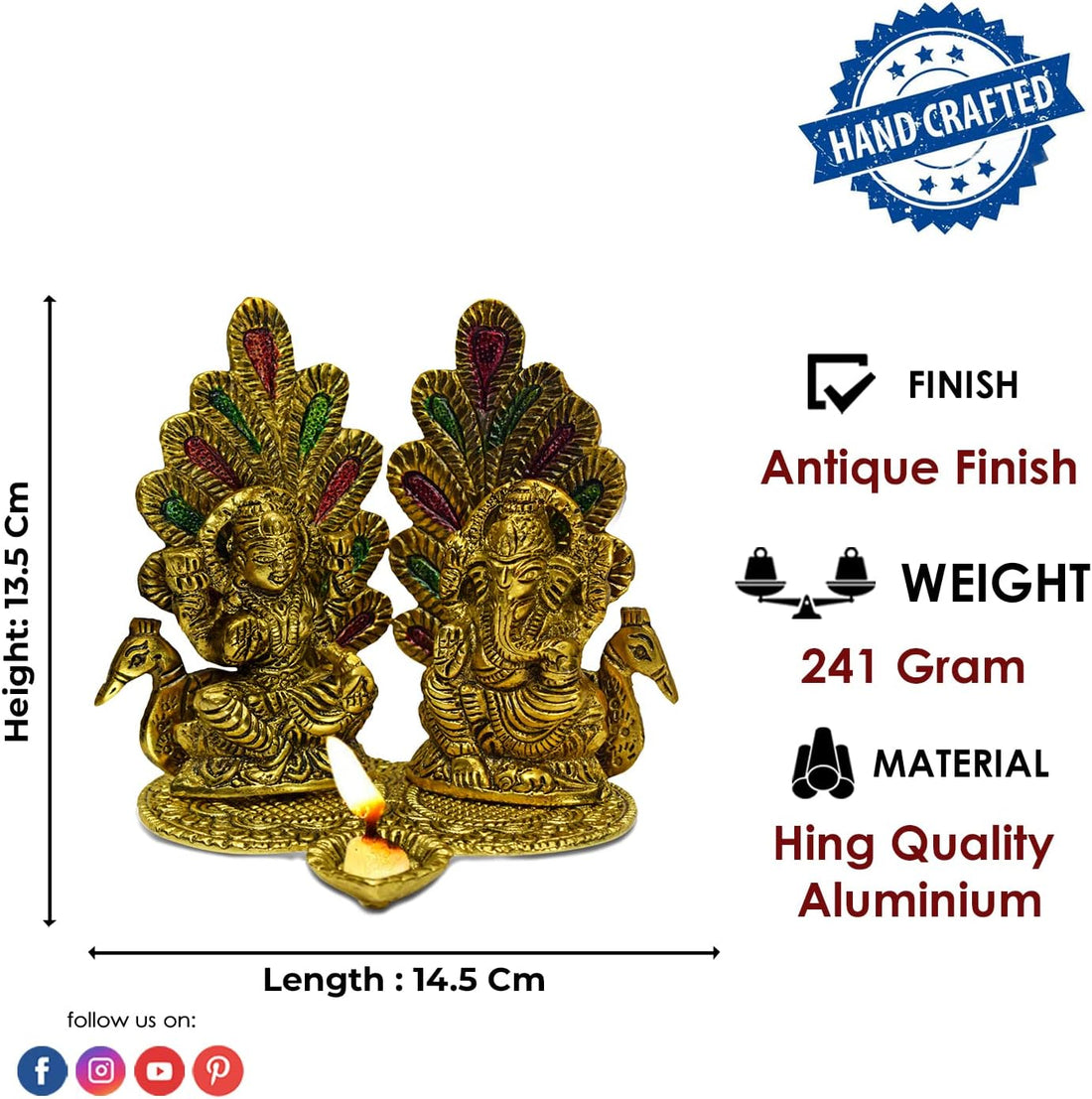 Blissful Harmony: Ganesh Laxmi Statue