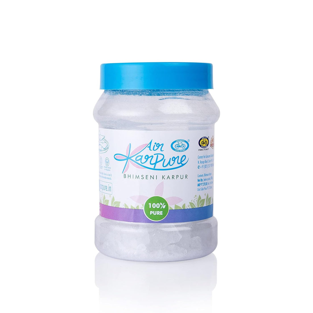 Bhimseni Camphor Tablets Original (100gm) - Combo Pack 2