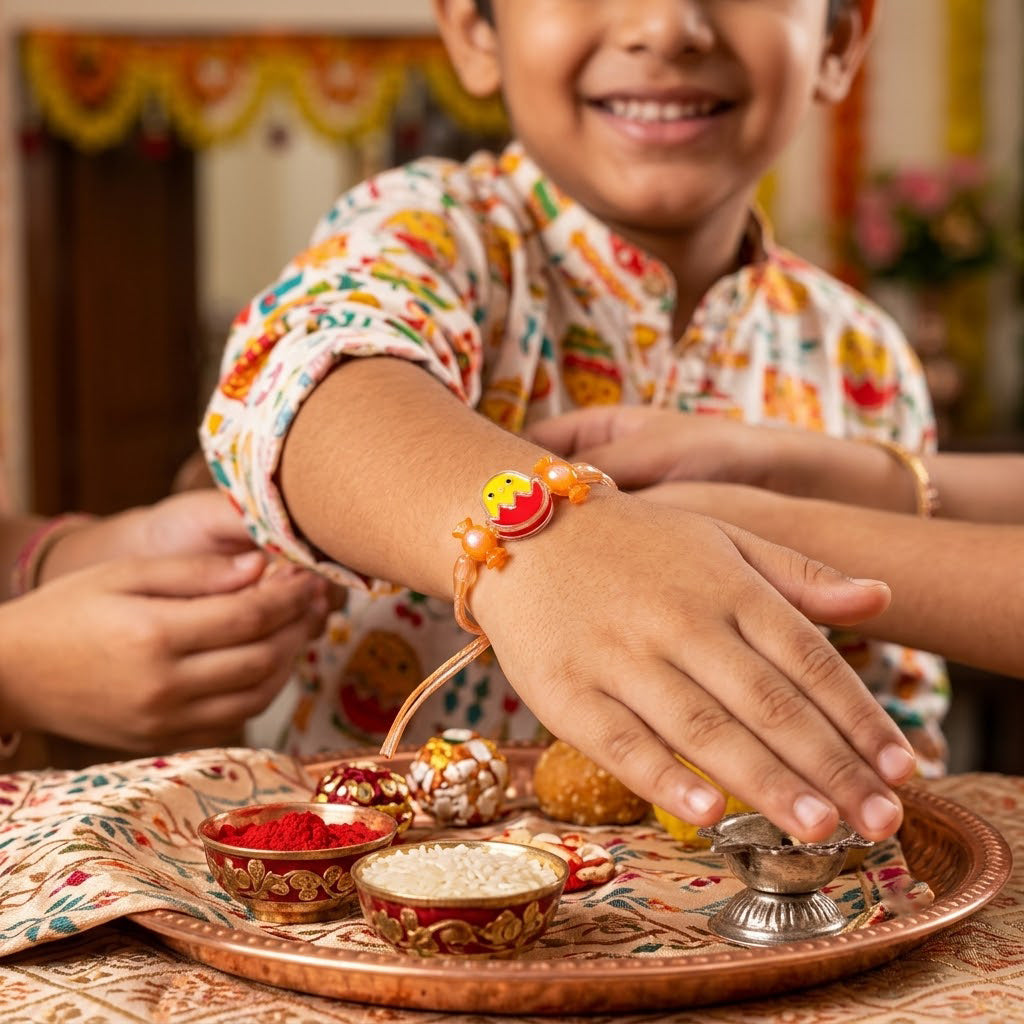 Auspicious Family Rakhi Combo (Set of 5)