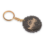 Pyrite 7 Horse Keyring Spiritual Prosperity & Positive Energy