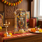 Premium Antique Gold Tirupati Balaji Resin Statue