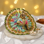 Size No.2 Exquisite Vibrant Festive Floral Laddu Gopal Dress
