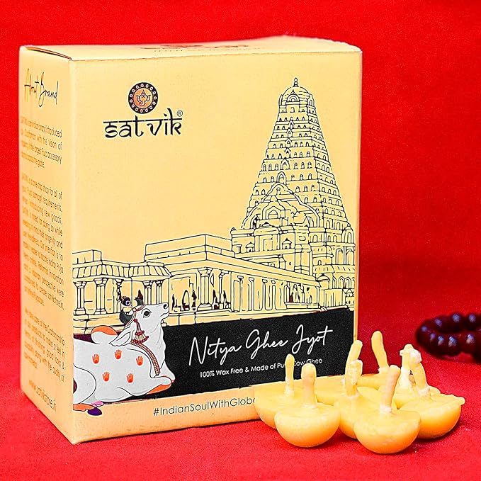 30 Pc Pure Cow Ghee Diya Wicks (Wax Free)