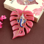 Elegant Classic Finish Ganesha On Leaf Wall Hanging