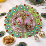 Size No.2 Premium Color Stones Work Laddu Gopal Festive Dress