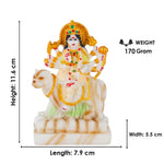 Beautifully White Marble Maa Durga Statue