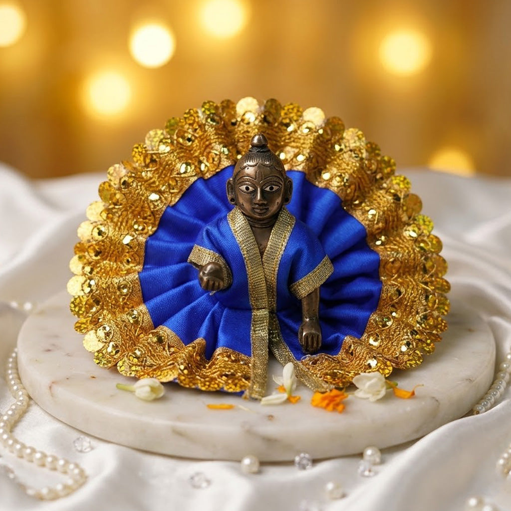 Size No.0 Designer Vibrant Laddu Gopal Dress