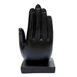 4 Inch Palm Buddha Black & Gold Hand Statue