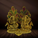 Blissful Harmony: Ganesh Laxmi Statue