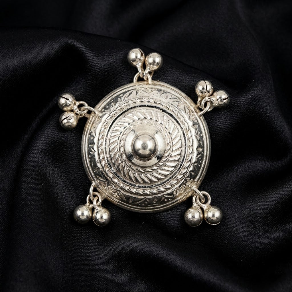 925 Hallmark 1.5 Inch Durga Mata Chhatra