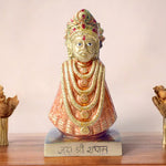 This 6.3-inch Khatu Shyam idol is a symbol of divine grace, devotion, and spiritual protection. Crafted with exquisite detail, it beautifully captures the serene expression of Lord Khatu Shyam, a revered deity known for bestowing blessings of prosperity, health, and happiness upon his devotees.