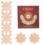 8-Inch Reusable Rangoli Stencils: DIY Decor Essentials Set of 6
