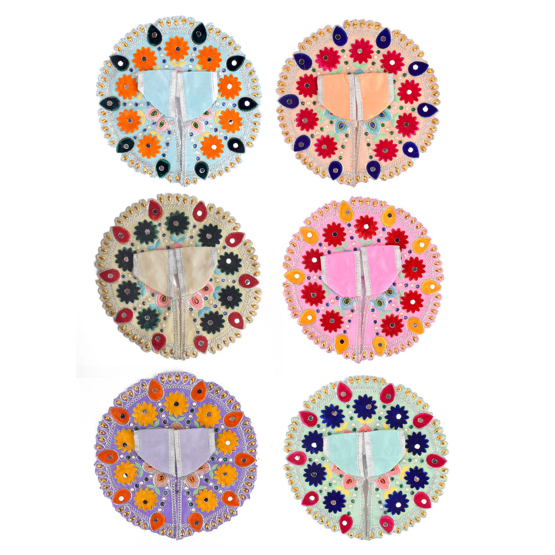 Gorgeous Embroidery Dresses for Laddu Gopal Ji | Sizes 0 to 6