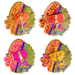 Multicolor Peacock Design Dresses for Laddu Gopal | Sizes 0 to 6