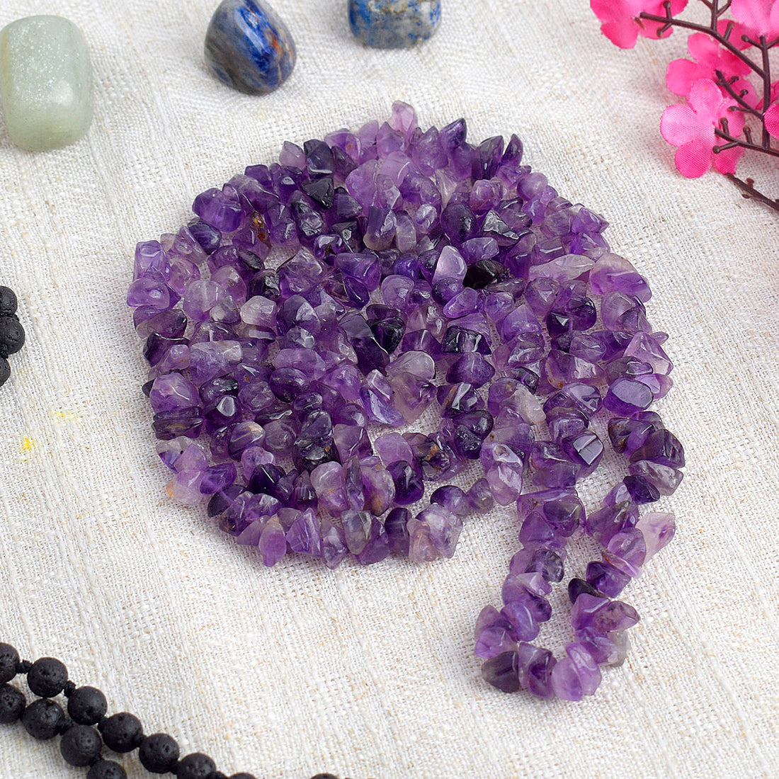 Amethyst Crystal Necklace for Chakra Healing & Spiritual Balance