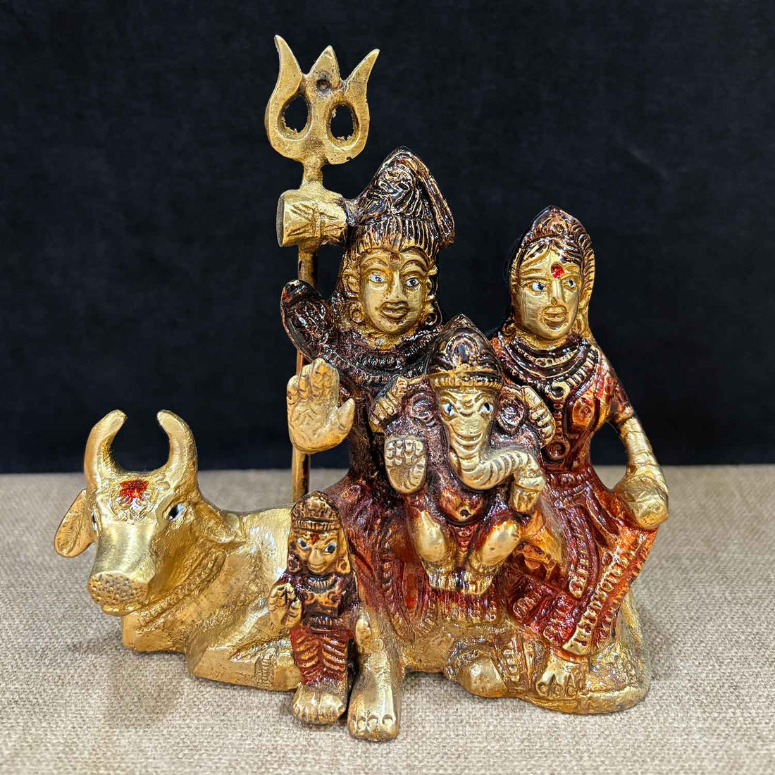 4.7 Inch Sampurna Shiv Parivaar with Nandi