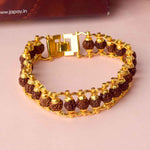 IGP Gold Plated Rudraksha Bracelet – Unisex Spiritual Wear