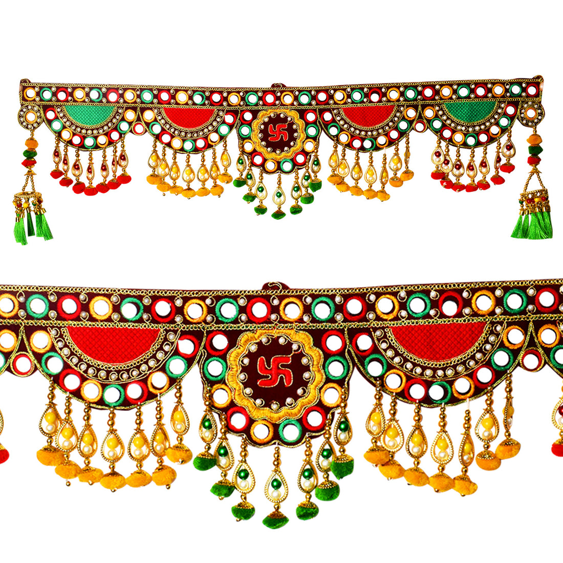 Embroidery and Mirror Work Toran For Home Wall Door Decoration