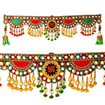 Embroidery and Mirror Work Toran For Home Wall Door Decoration