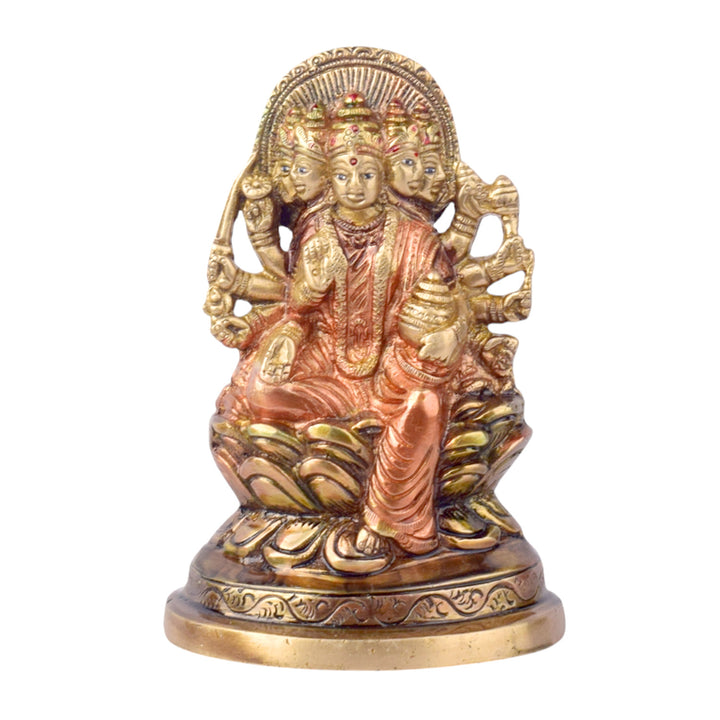 The 5.5 Inch Panchmukhi Laxmi Idol Symbol of Prosperity and Divine Blessings is a beautifully crafted idol that embodies the powerful and multifaceted energy of Goddess Laxmi, the deity of wealth, prosperity, and abundance. This unique idol features Panchmukhi (five-faced) Laxmi, representing the five different aspects of life that she governs – wealth, health, education, prosperity, and peace.