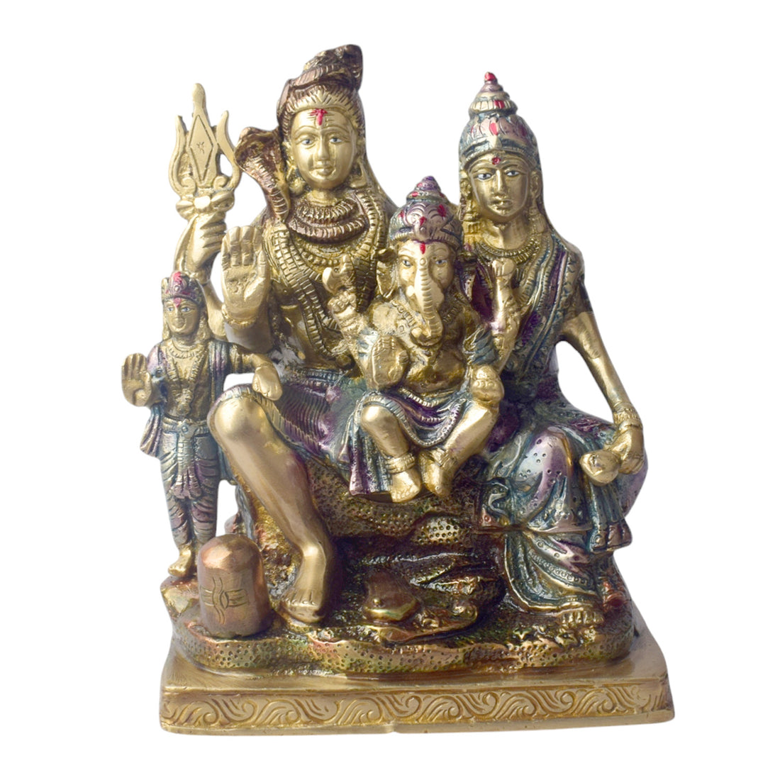 7.9 Inch Beautiful Shiv Parivaar Statue for Divine Energy