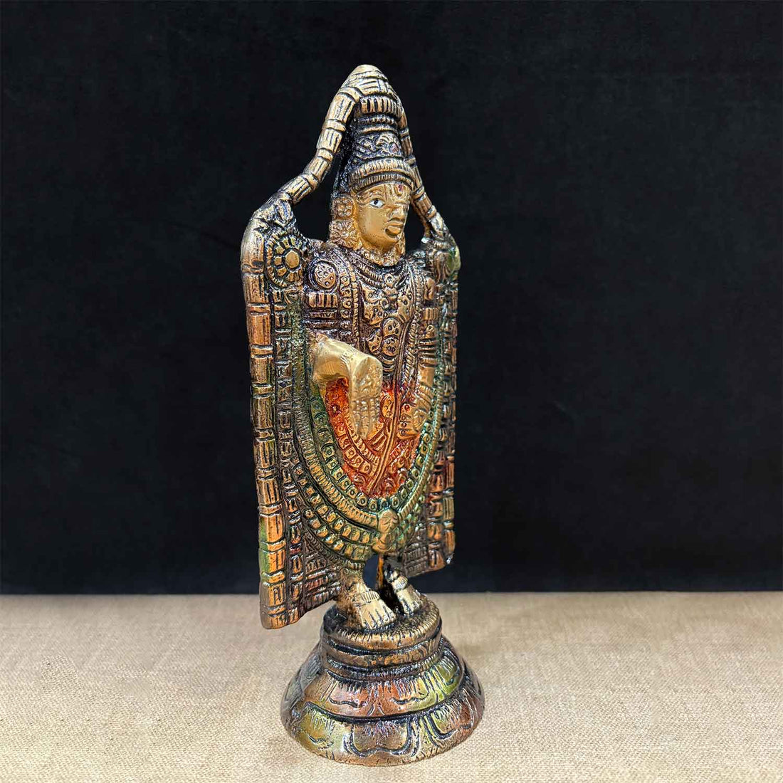 8 Inch Tirupati Balaji Antique Finish Statue