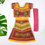 Elegant Chikankari Radha Dress for Girls – With Embellishments