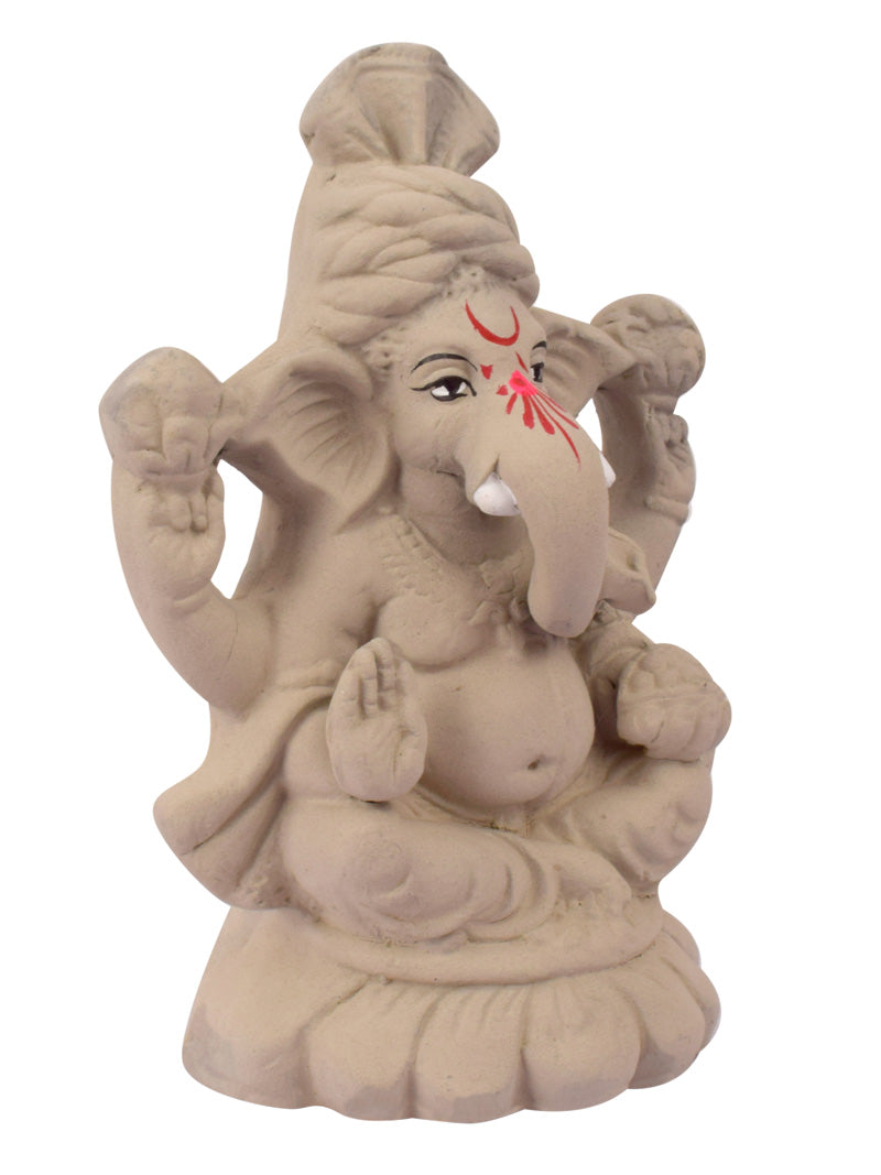6 Inch Eco-Friendly Kamal Ganesha Idol