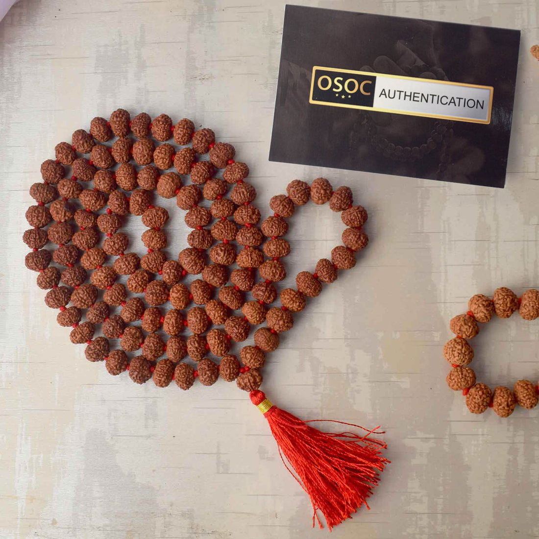 8 Mukhi Pathariya Rudraksha Mala 10-11mm