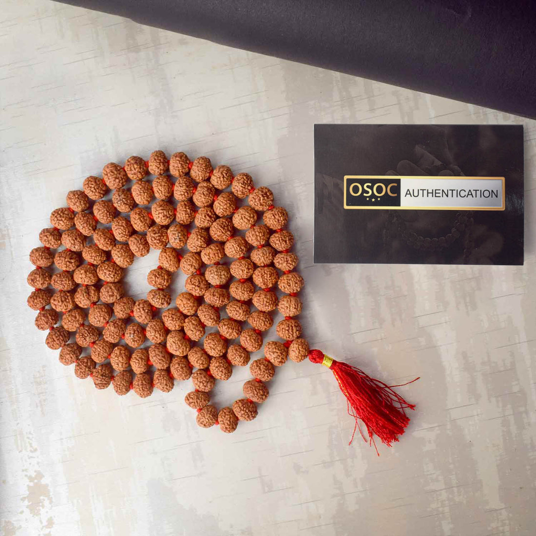 9 Mukhi Pathariya Rudraksha Mala 9-10mm