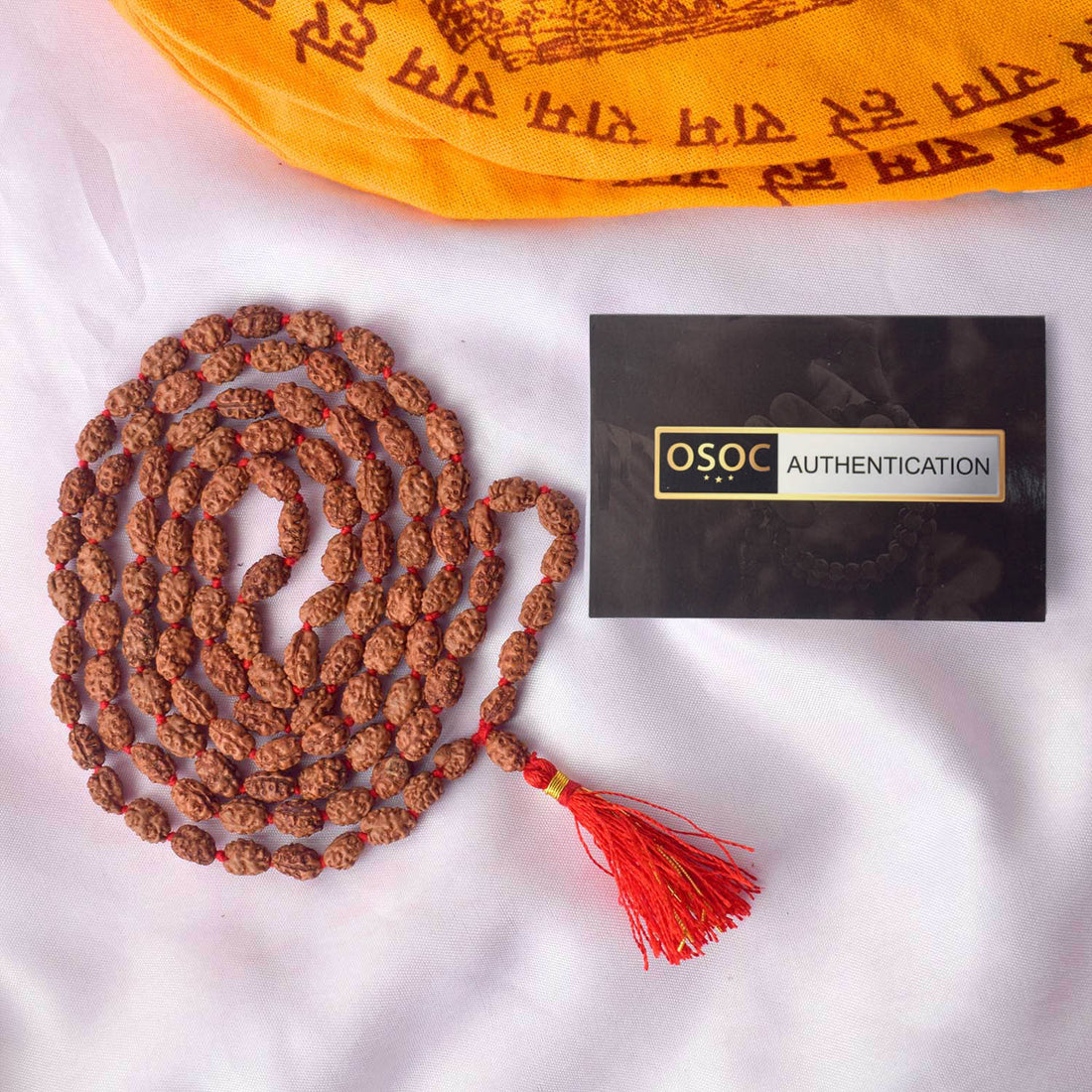 2 Mukhi Pathariya Rudraksha Mala (6-7mm)