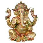 Exquisite Brass Ganpati Idol for Home and Temple | Intricately Designed Large Brass Ganesha Statue for Puja & Decor | Buy Premium Hindu God Idols Online | India's Largest Puja Accessories Brand - Satvik No. 1 Brass Idol Collection 

