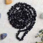 Black Onyx Crystal Necklace for Chakra Healing & Protection