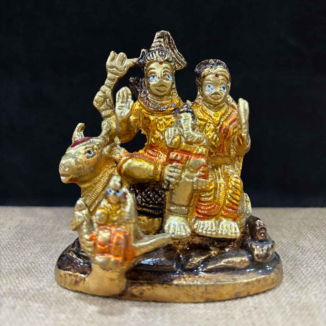 3 Inch Shiv Parivaar with Nandi idol