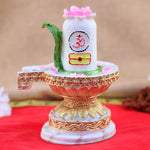 Premium Mahadev Shivling Resin White Statue