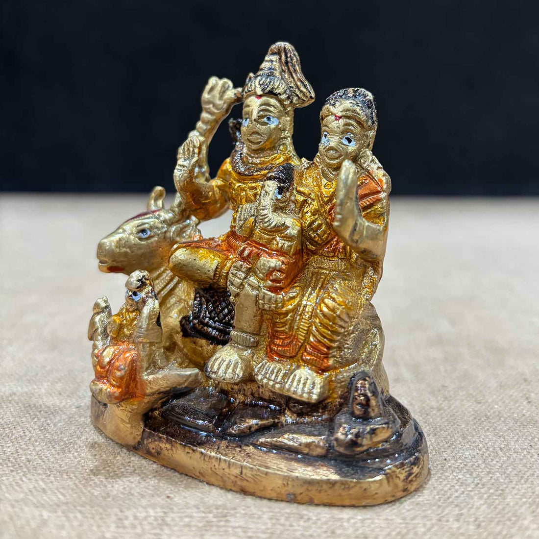 3 Inch Shiv Parivaar with Nandi idol