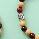 Buddha Red and White Sandalwood Bracelet