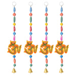 Traditional OM Wall Hanging with Bell – Pooja Room & Entrance Decor