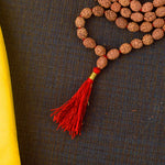4 Mukhi Pathariya Rudraksha mala 6-7mm