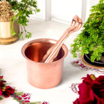 Premium Pure Copper Panch Patra Puja Glass and Spoon