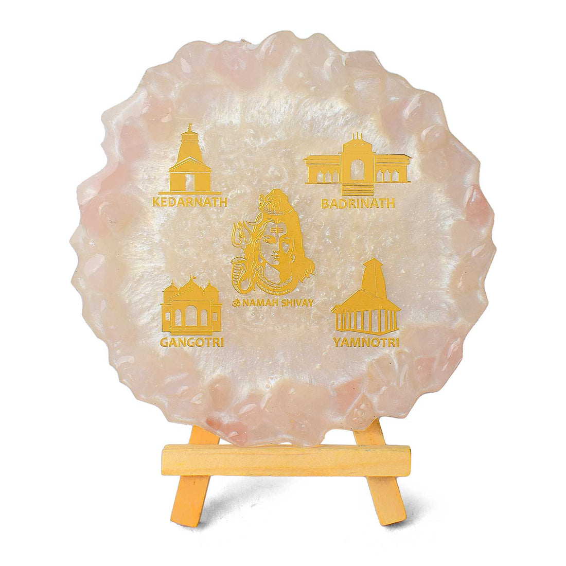 Decorative Resin Frame – Lord Shiva & Char Dham Temples