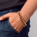 IGP Gold Plated Rudraksha Bracelet – Unisex Spiritual Wear