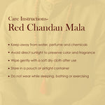 Certified 4.5mm 100% Original Authentic Pure Red Sandalwood Jap Mala (Andhra Pradesh)