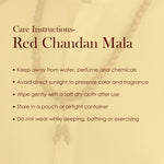 Certified 8mm 100% Original Authentic Pure Red Sandalwood Jap Mala (Andhra Pradesh)
