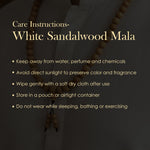 100% Original 8mm White Chandan Bracelet for Peace & Inner Calm